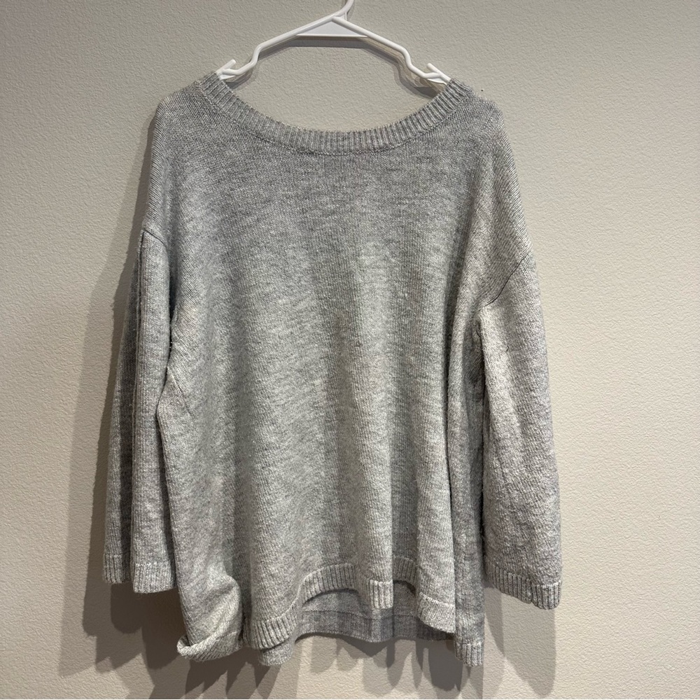 Lane Bryant Gray‎ Button Accent Sweater Size 20